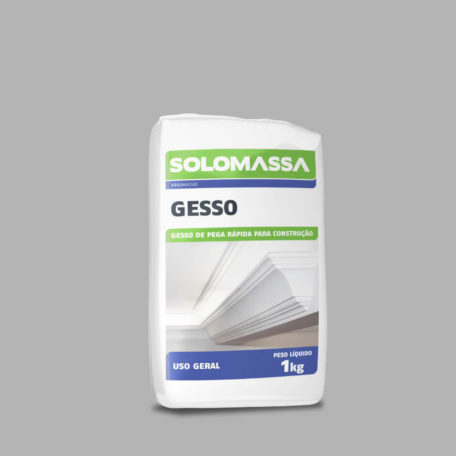 Gesso branco solomassa para reparos